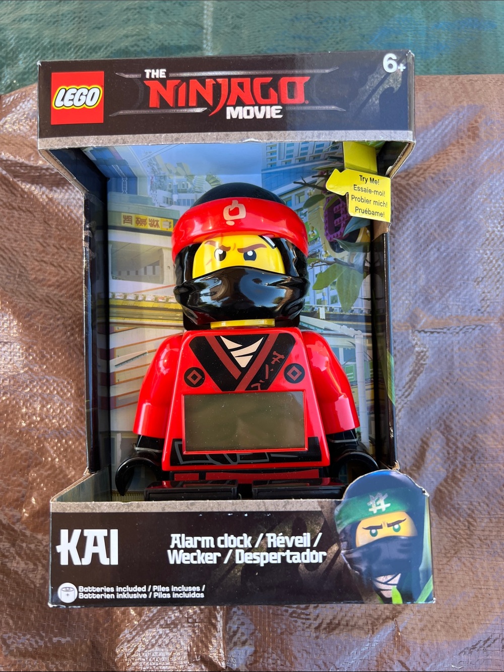 Lego Ninjago Kai Red and Black Alarm Clock